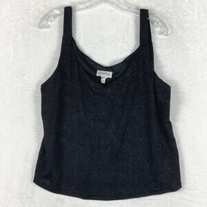 Black Glitter 90s Y2K Shirt Womens 2X Whimsigoth Fairy Goth Witchy Retro